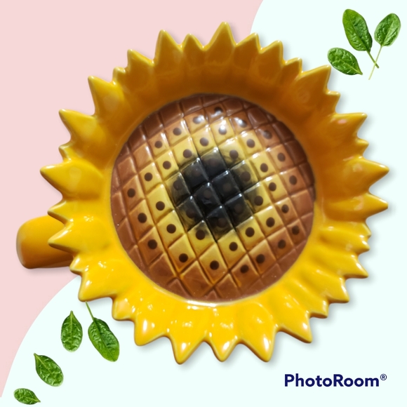 🆕️ Rae Dunn PRETTY MOM Sunflower🌻 Topper/Lid Canary Yellow 💛 Mug Cup - Picture 8 of 14